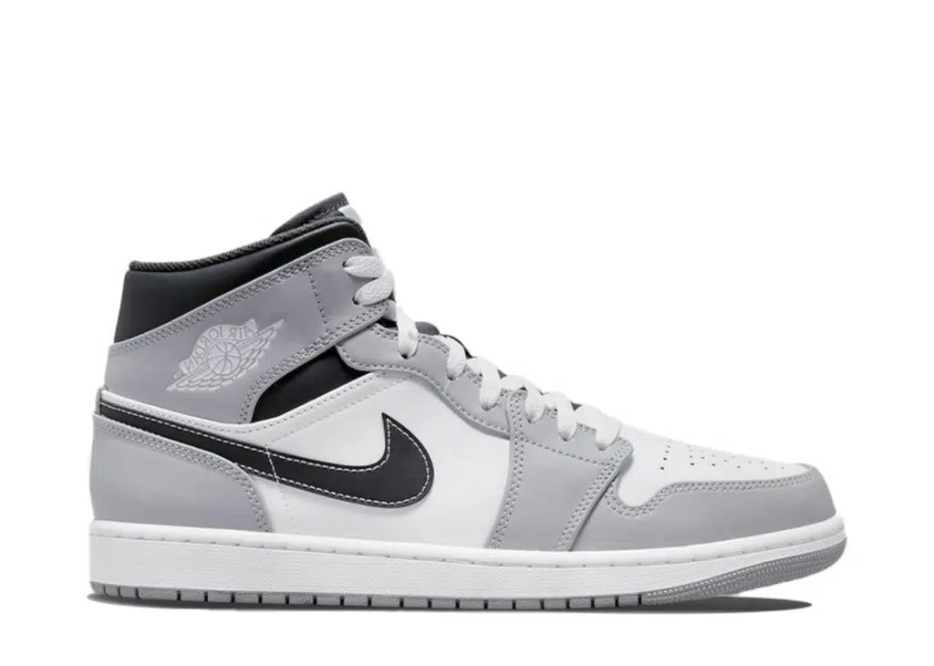 Jordan 1 Mid Light Smoke Grey Anthracite - selectsneakerss