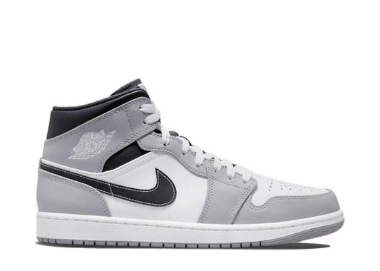 Jordan 1 Mid Light Smoke Grey (GS) - selectsneakerss