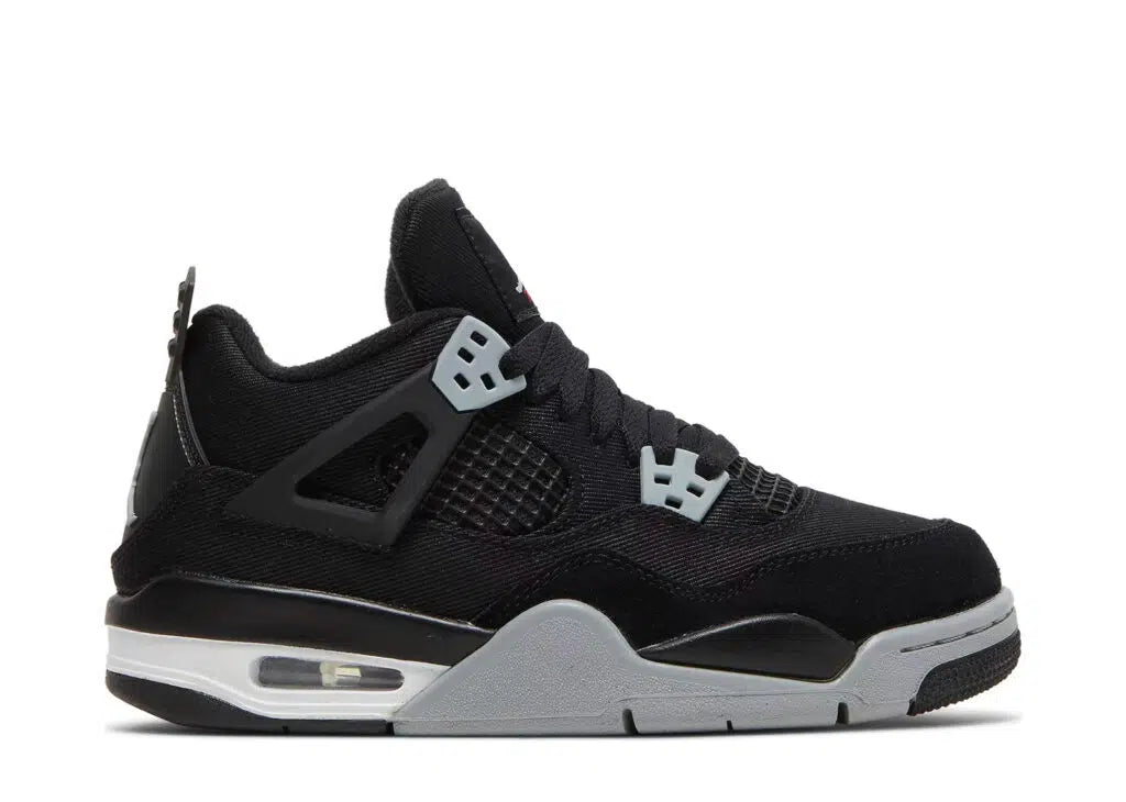 Jordan 4 Retro Black Canvas (GS) - selectsneakerss